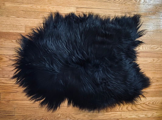 Smol Black Icelandic Sheepskin