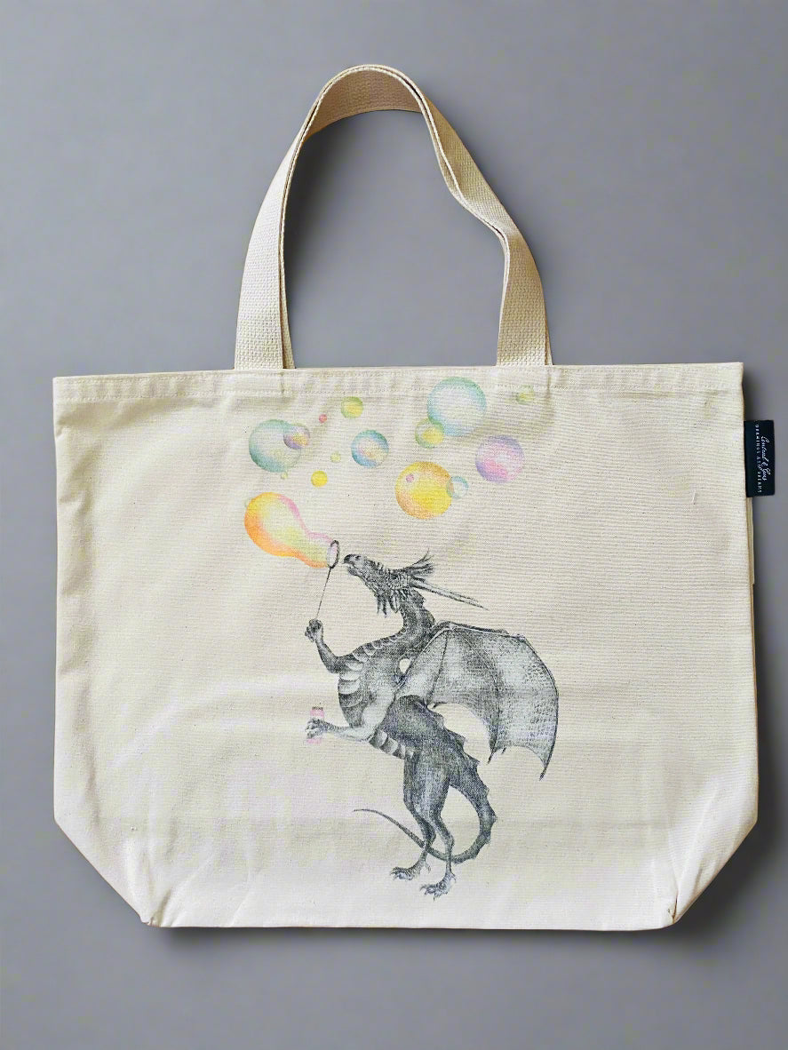 dragon tote bag