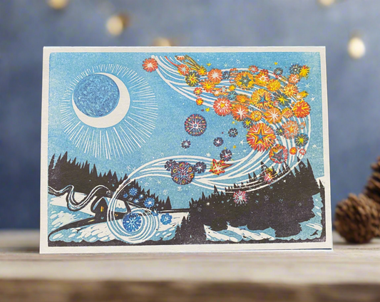 Winter Stars Holiday Card