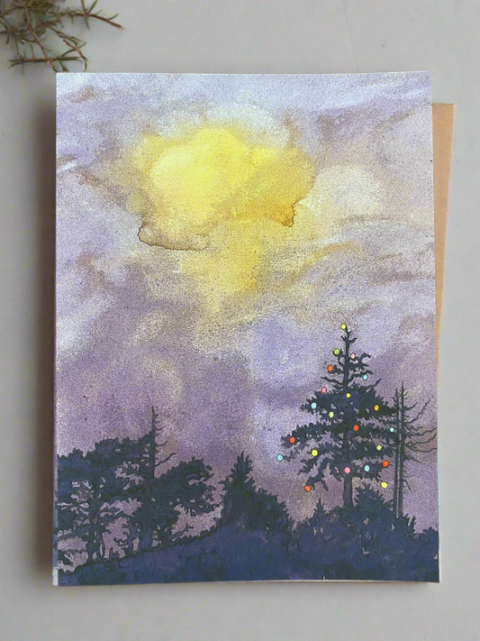 Northern Lights Holiday Card