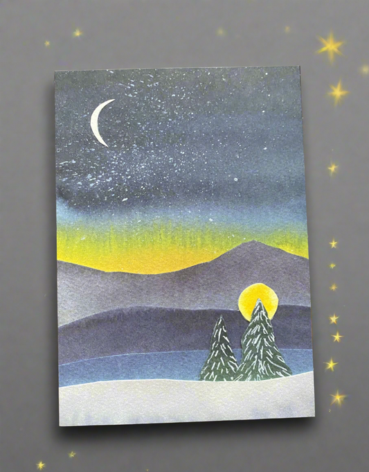 Quiet Night Christmas Card