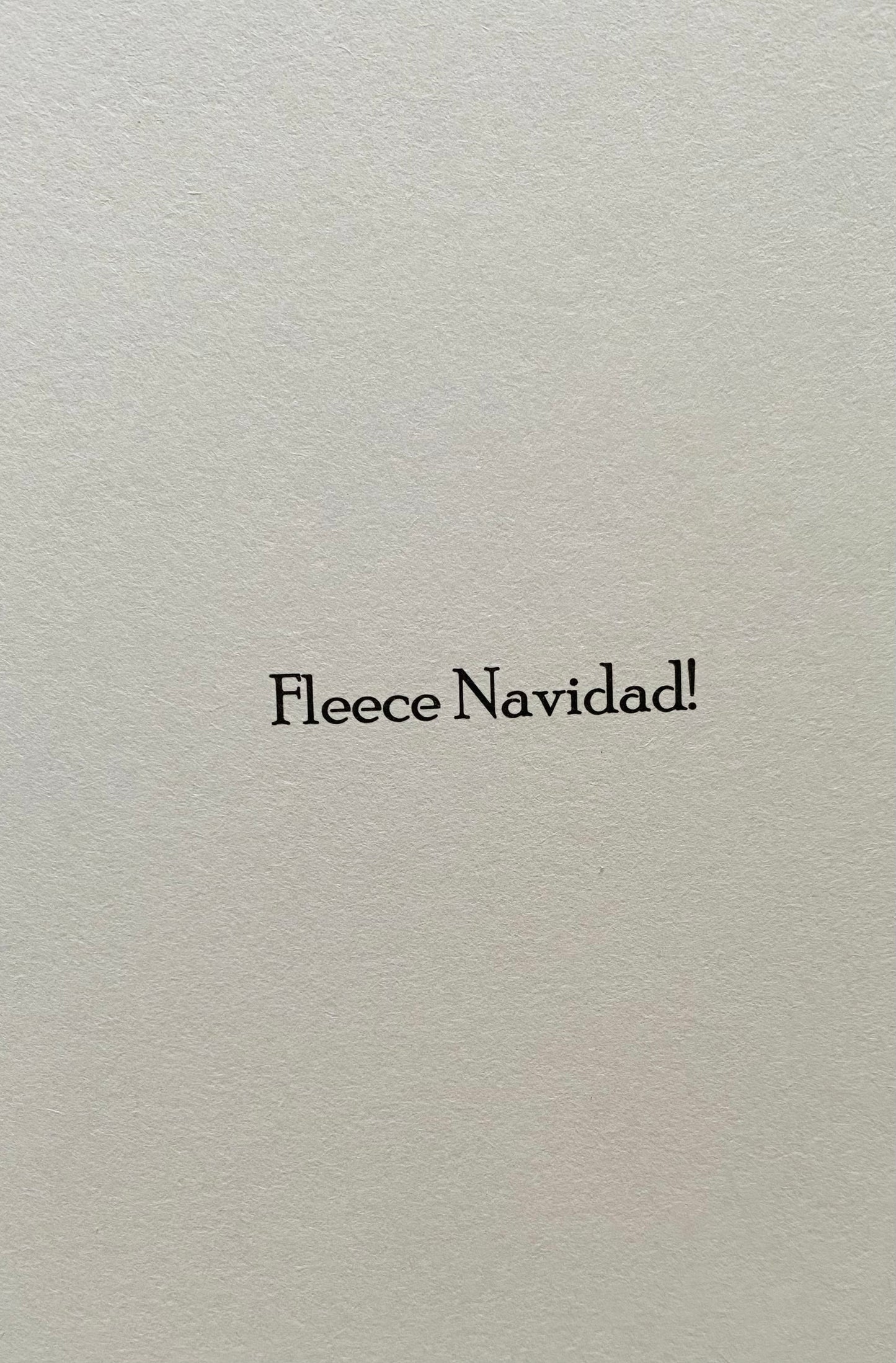 Fleece Navidad Christmas Card