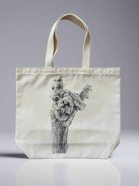 Silly Alpaca Tote Bag