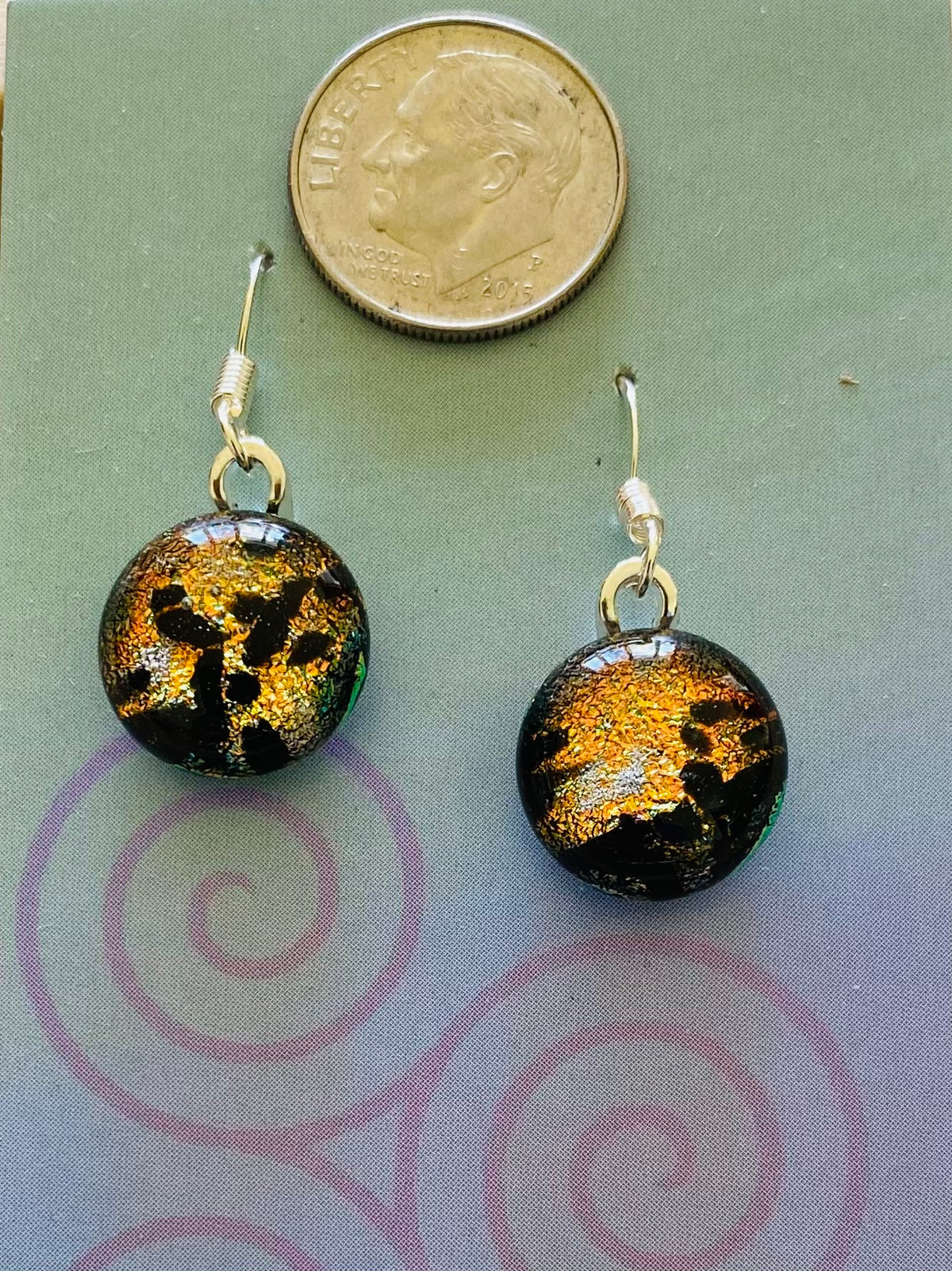 Dichroic Glass Earrings E8