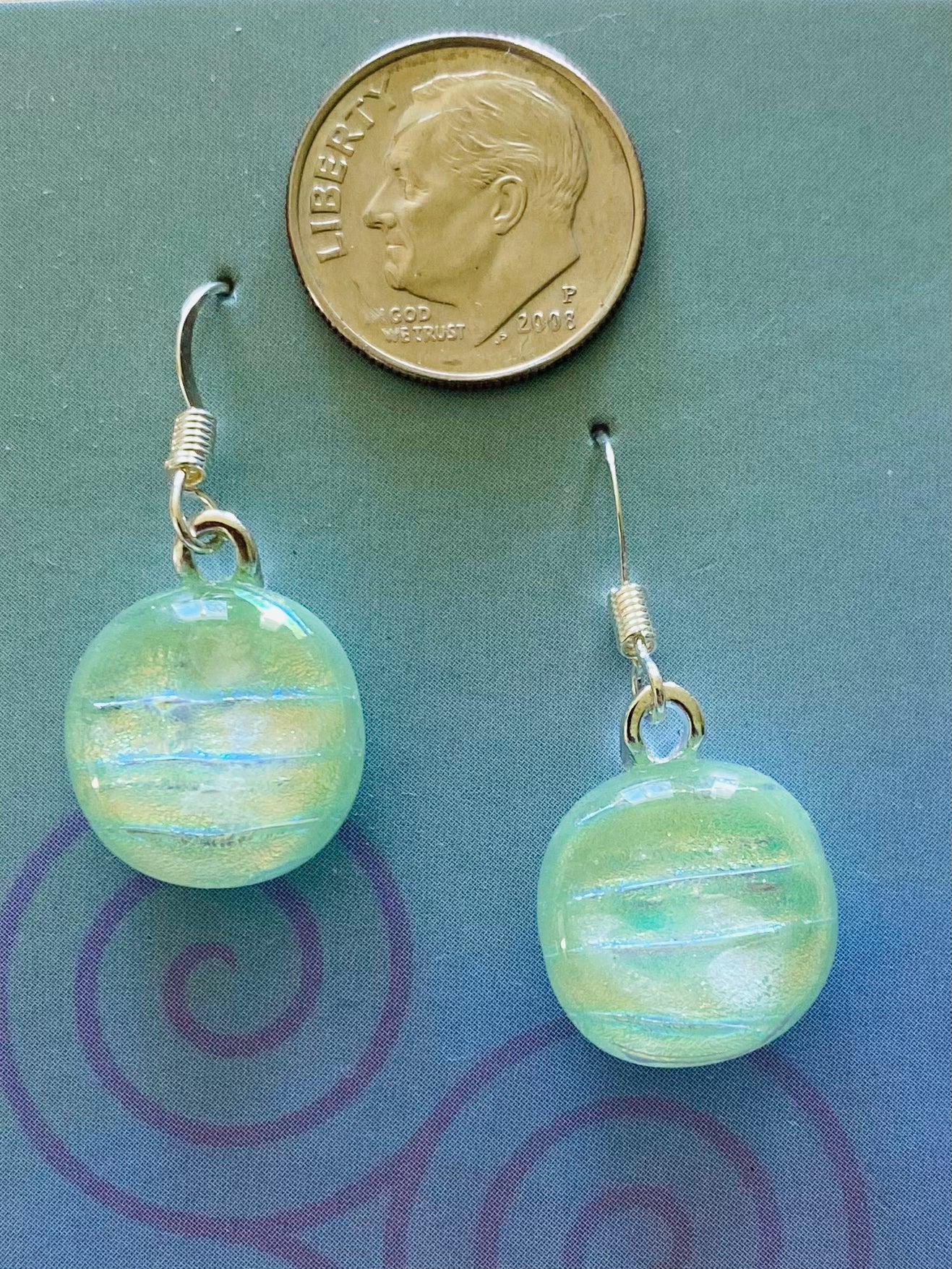Dichroic Glass Earrings E14