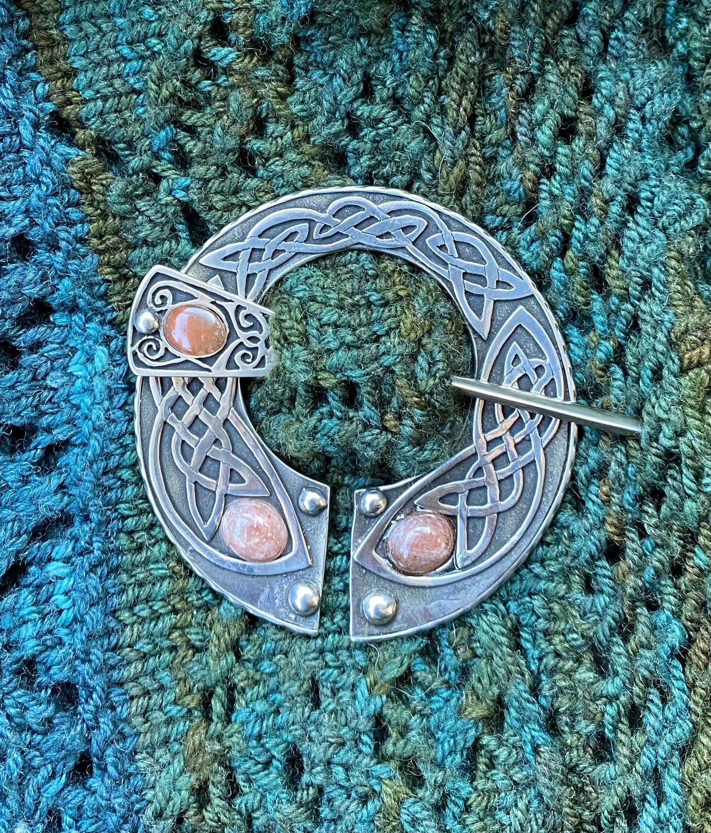 Large Celtic Shawl Pin