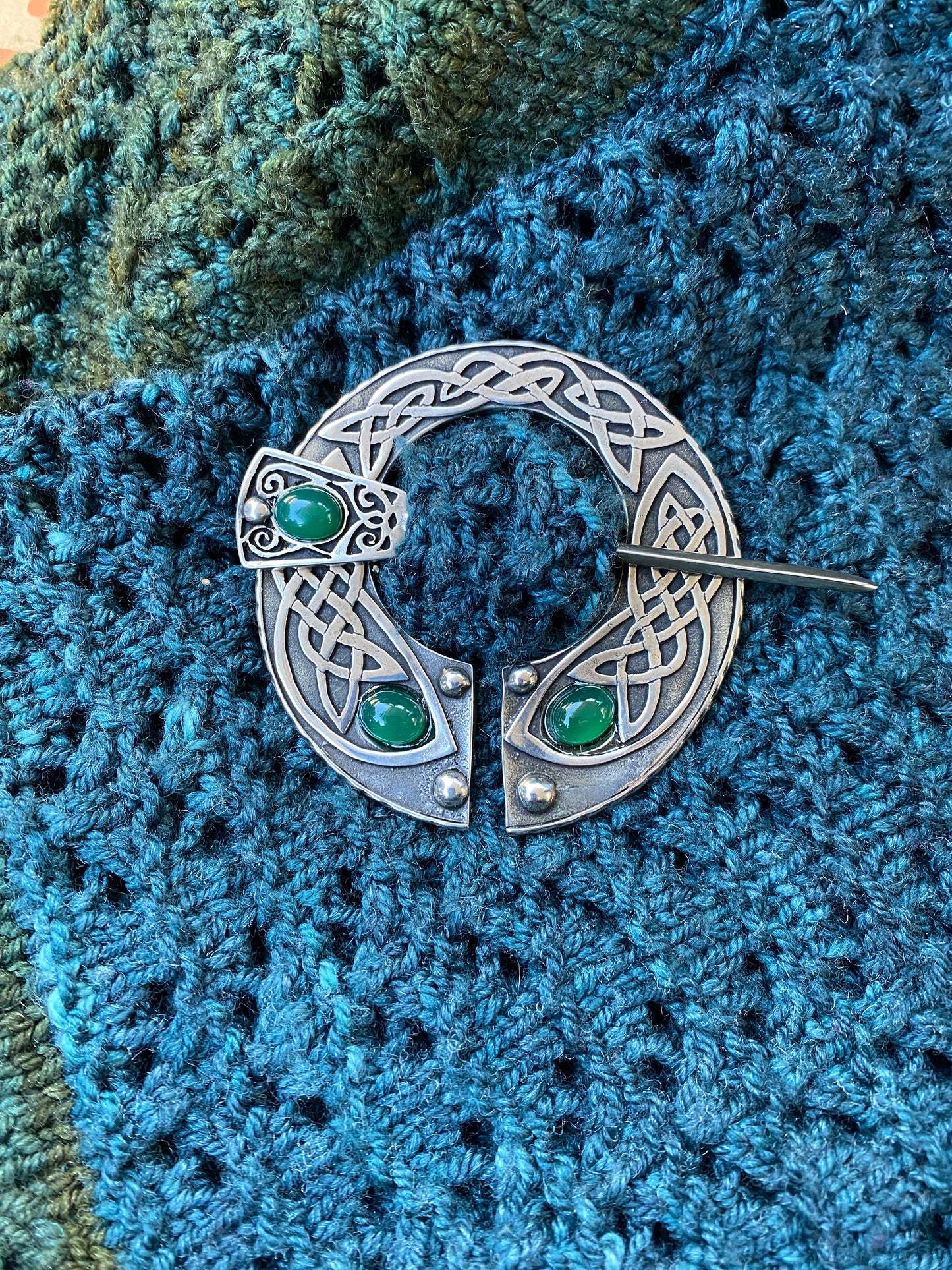 Large Celtic Shawl Pin