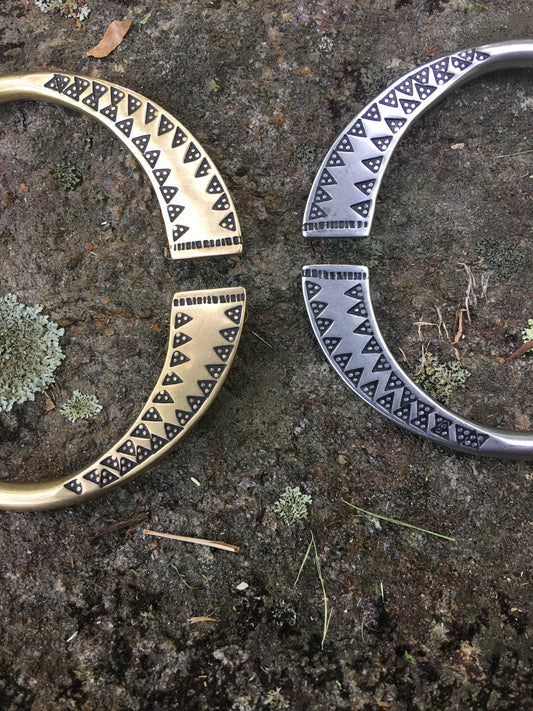 Stamped Shawl Pin
