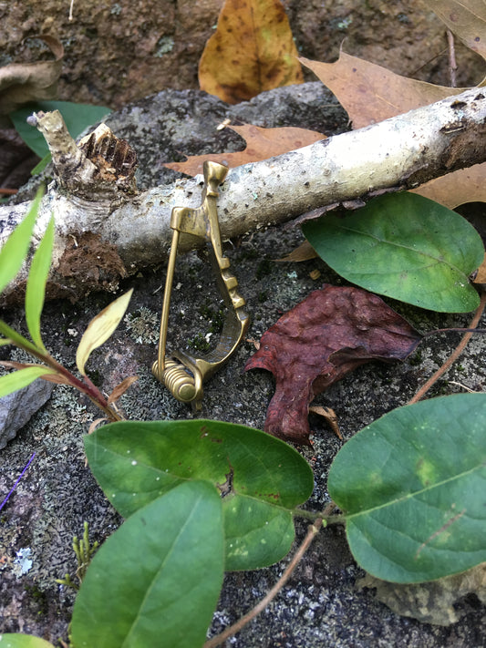 Roman Style Trumpet Fibula Brooch