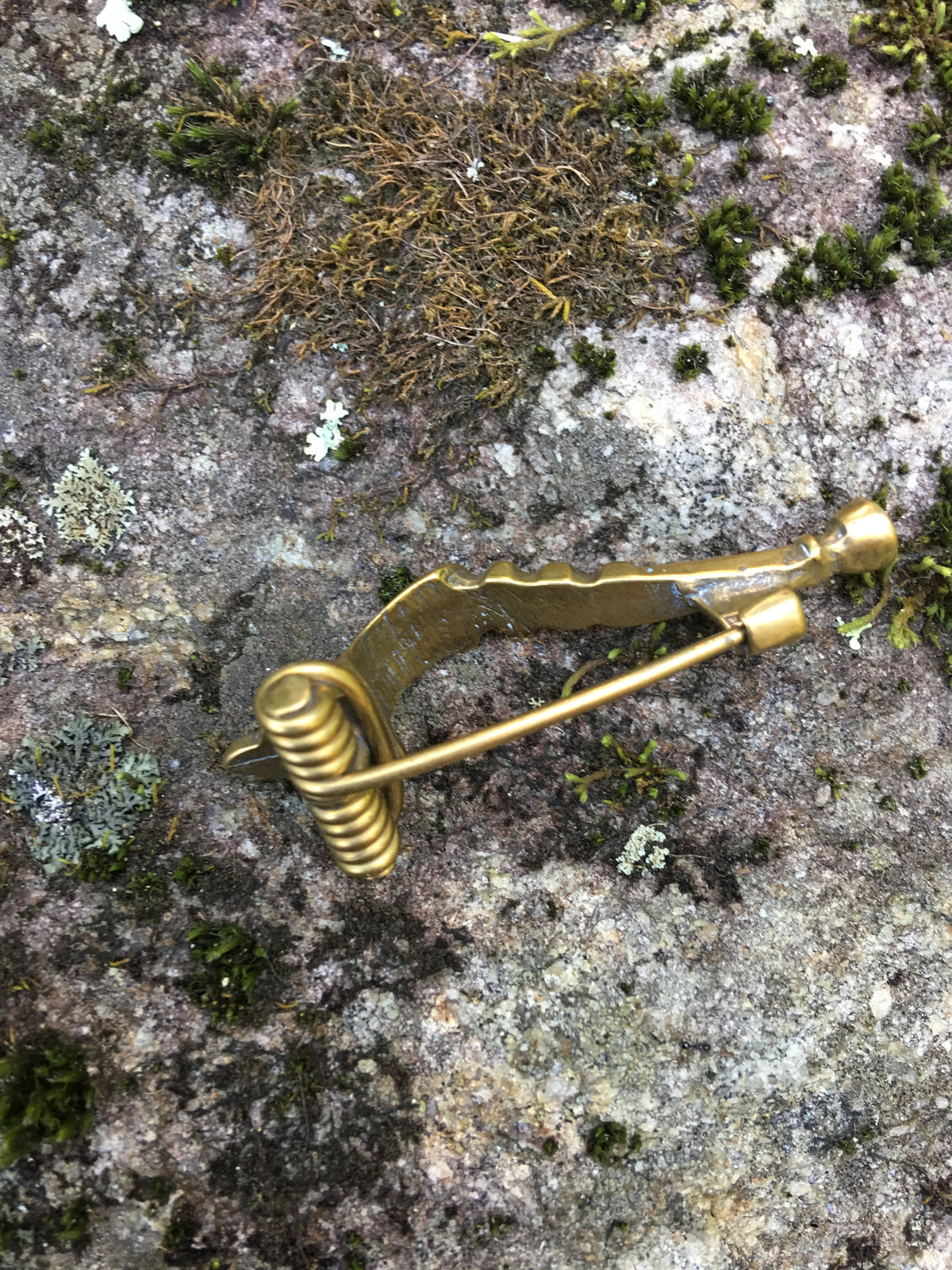 Roman Style Trumpet Fibula Brooch