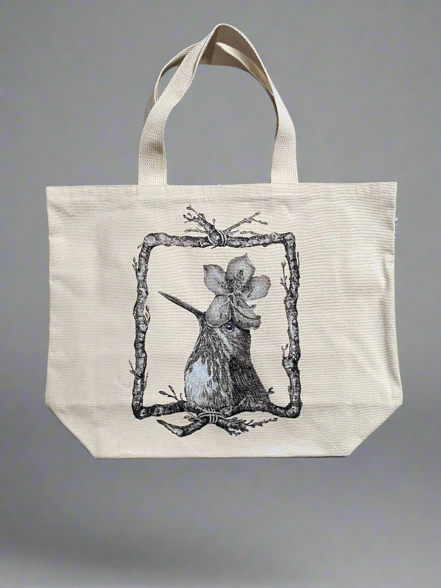 hummingbird tote bag