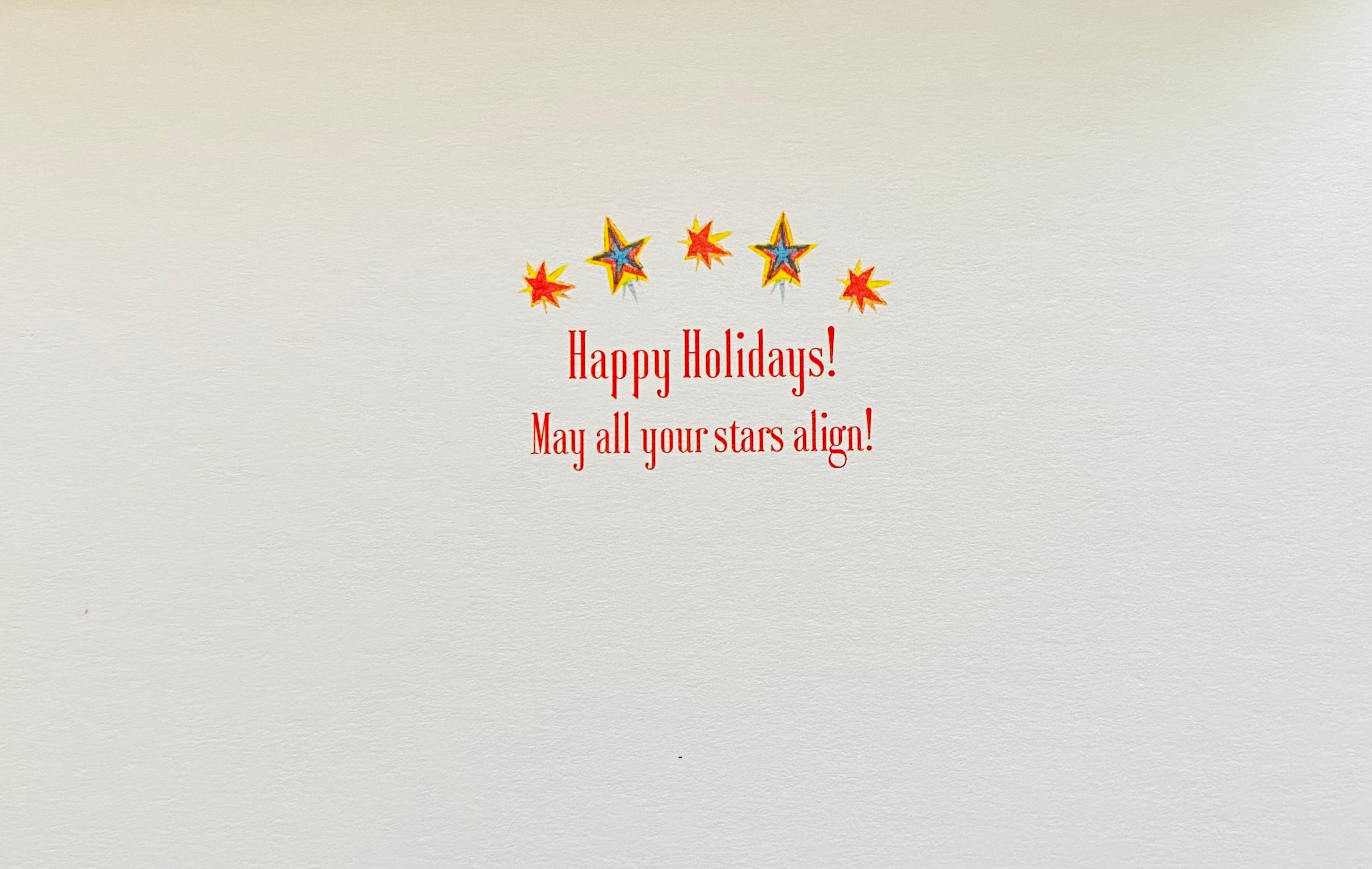 Winter Stars Holiday Card