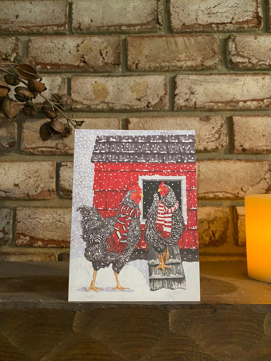 Happy Holiday Hens Christmas Card
