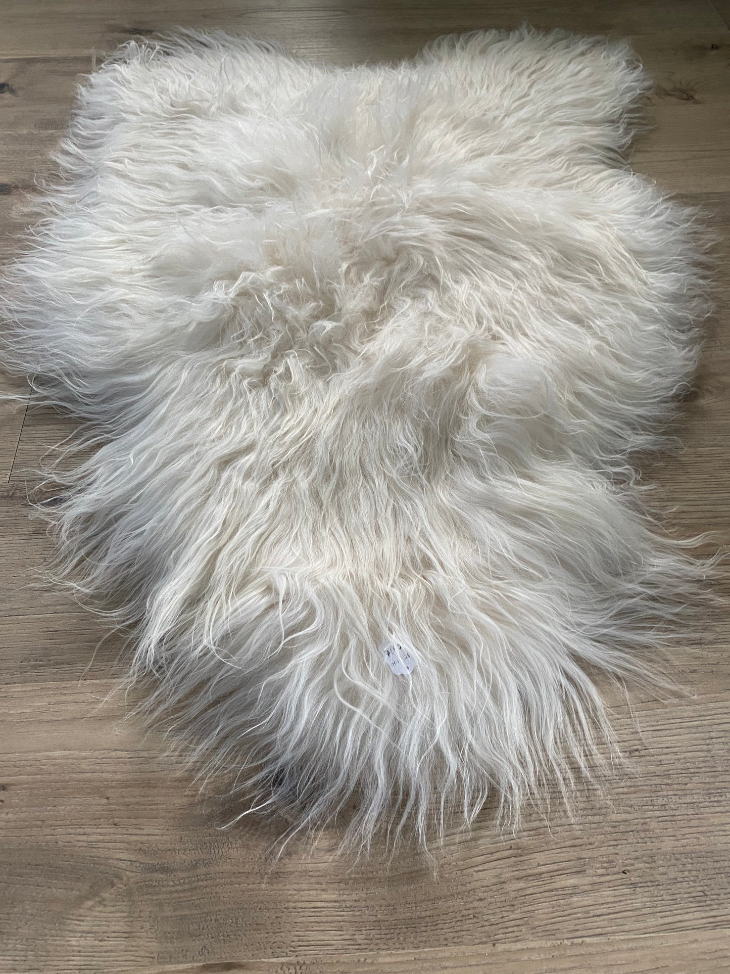 Real Icelandic Sheepskin White With Just a Little Bit of Cream