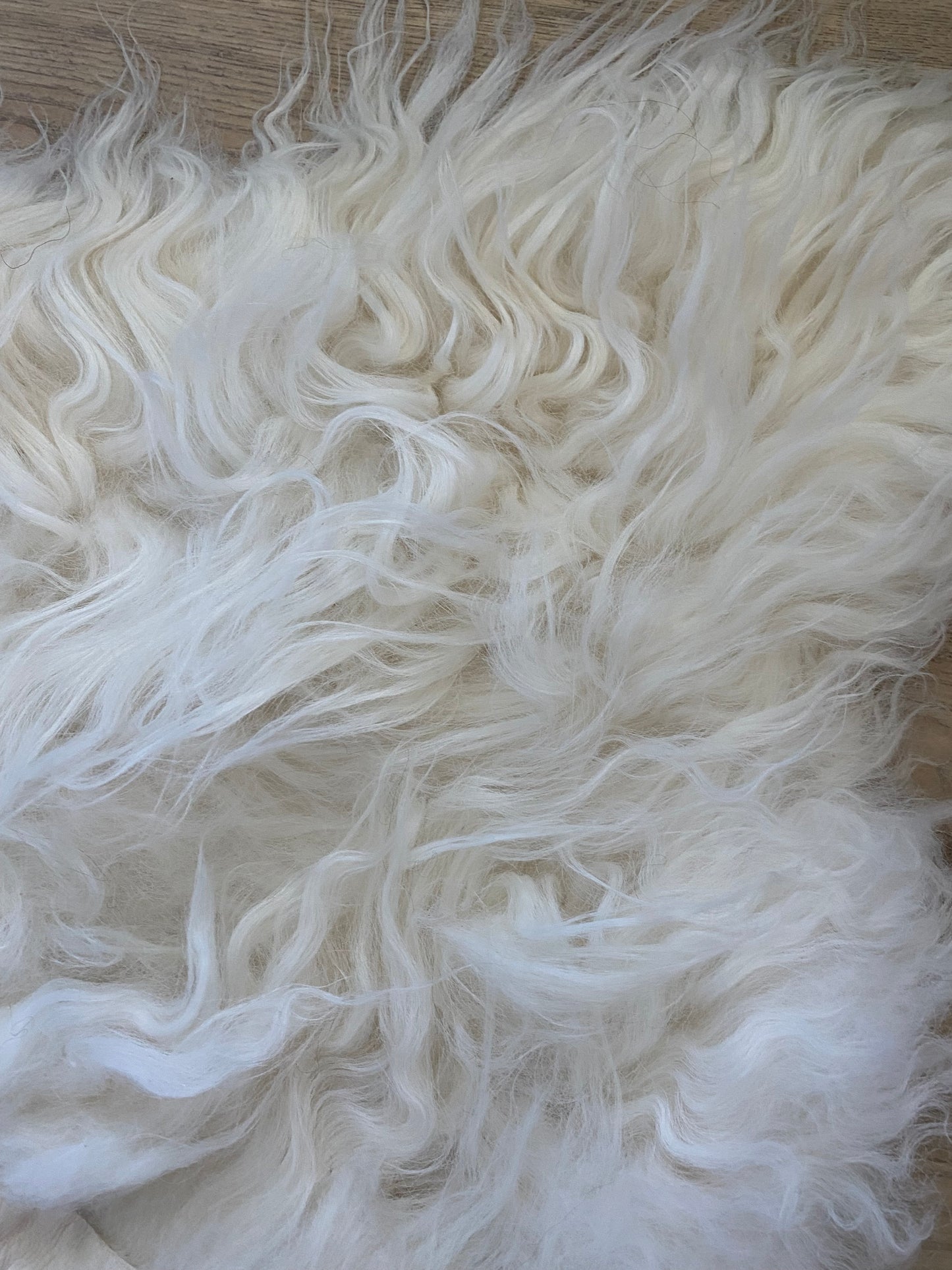 Genuine Icelandic Sheepskin White With Super Secret Stripe