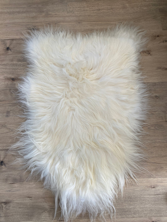 Genuine Icelandic Sheepskin White It Will Never Go Out of Style