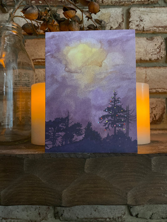 Northern Lights Holiday Card
