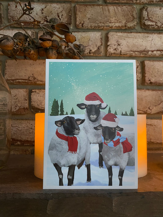 Fleece Navidad Christmas Card