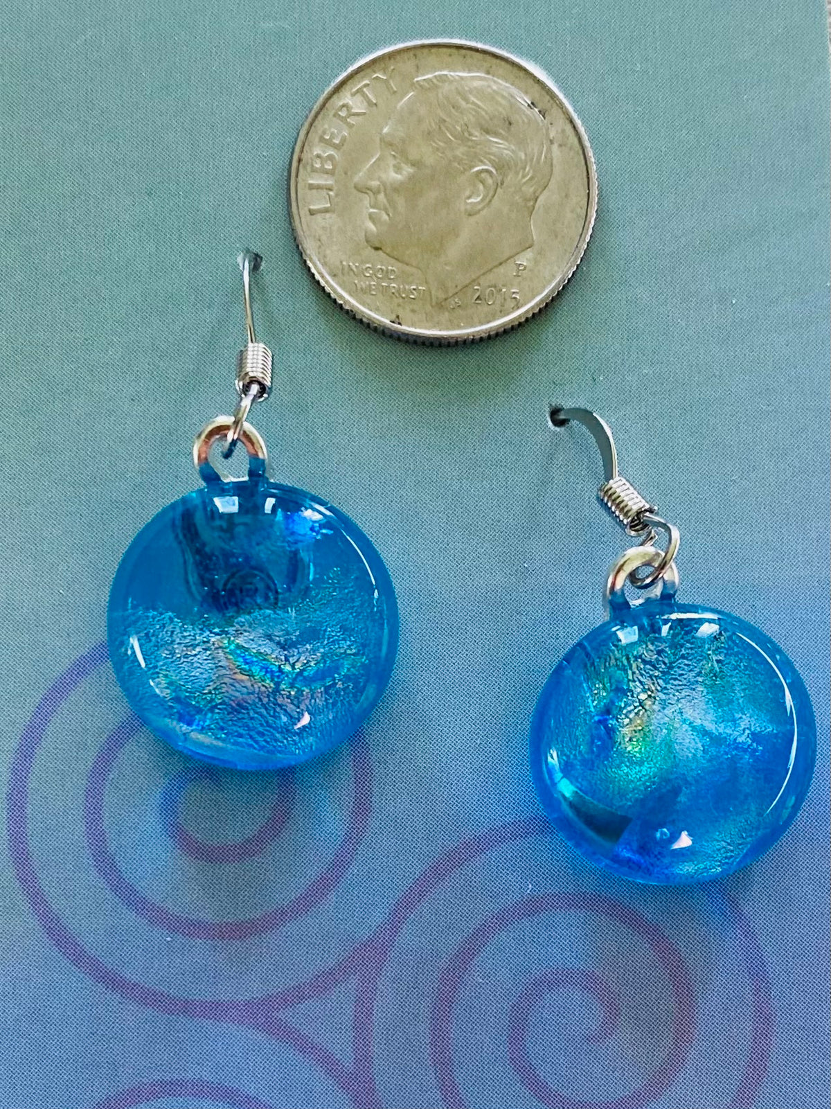 Dichroic Glass Earrings E3