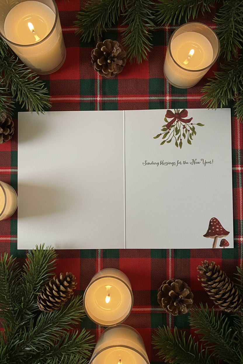 Cottage Core Holiday Card