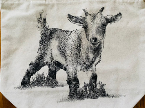 Baby Goat Tote Bag
