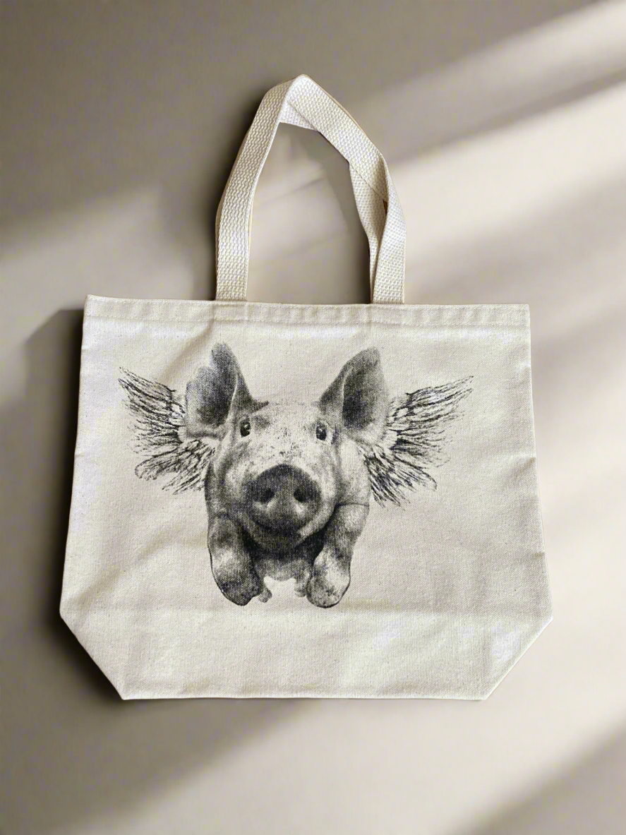 Flying Pig Tote Bag