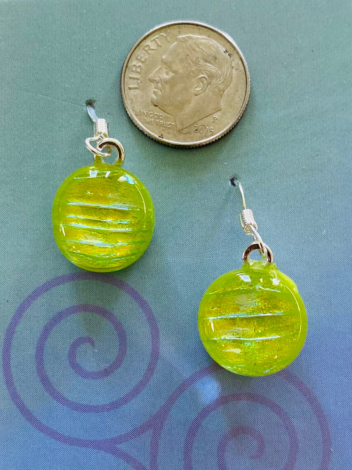 Dichroic Glass Earrings E2