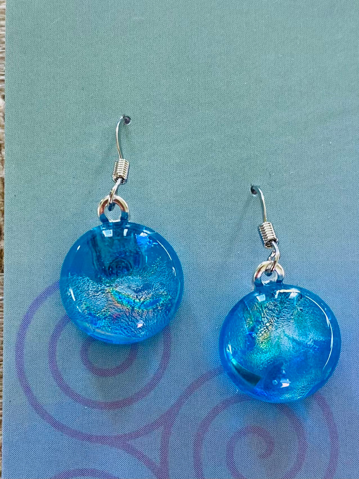Dichroic Glass Earrings E3