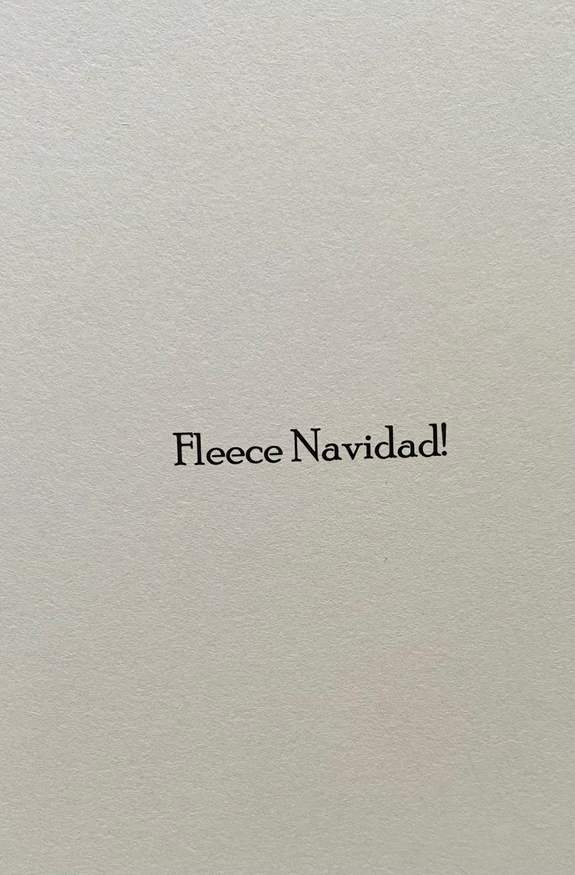 Fleece Navidad Christmas Card