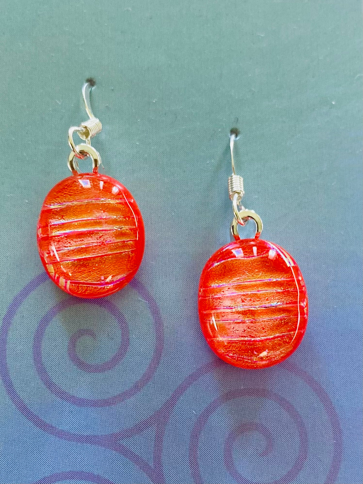 Dichroic Glass Earrings E4