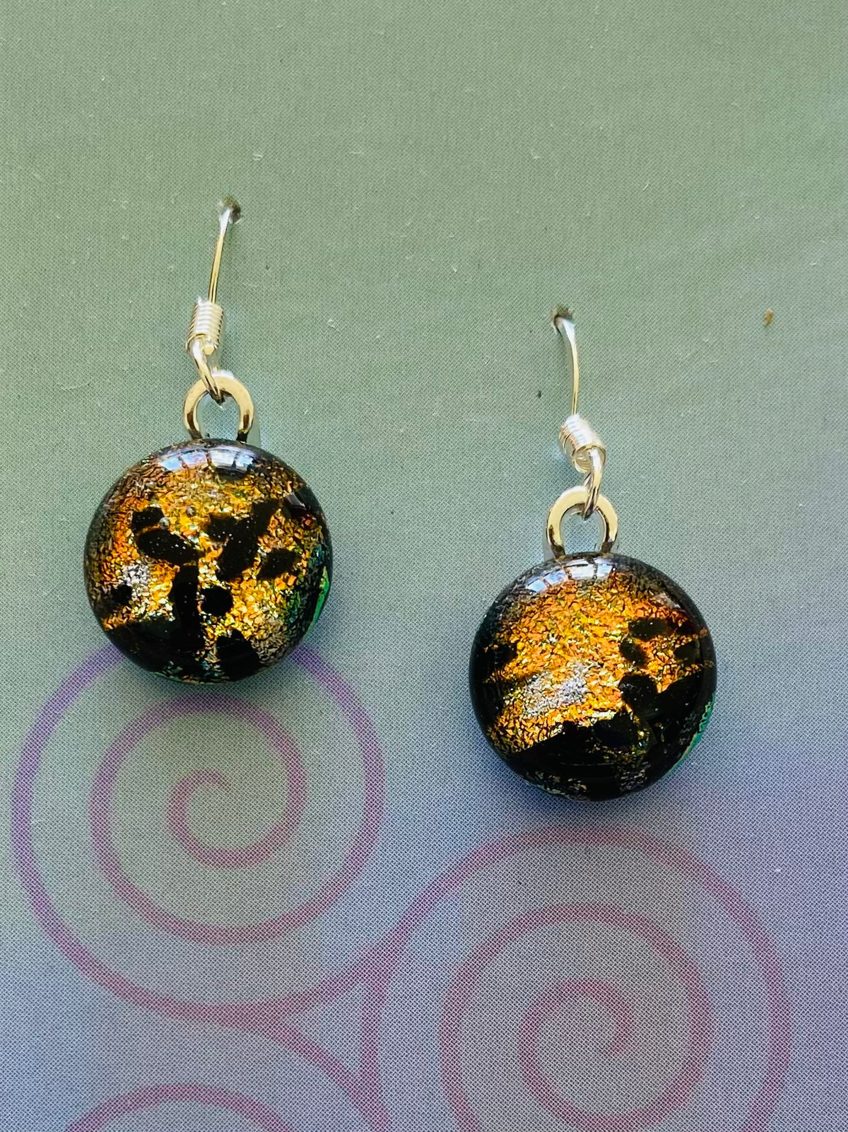 Dichroic Glass Earrings E8