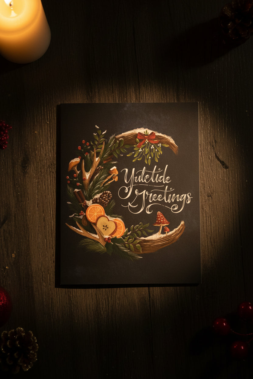 cottage core christmas card