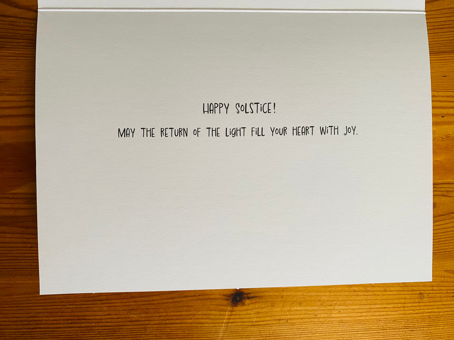 Happy Solstice Holiday Card