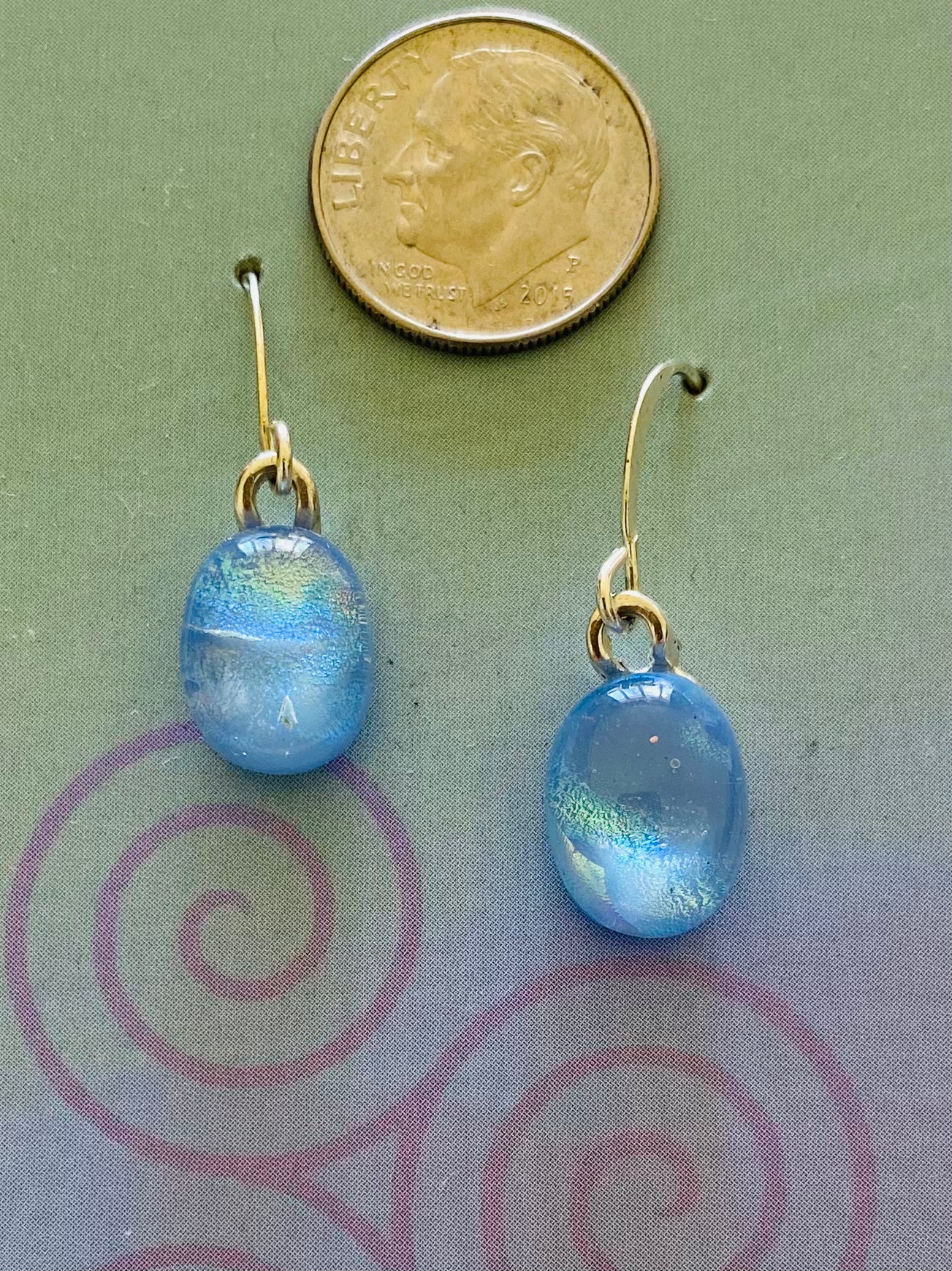Dichroic Glass Earrings E6