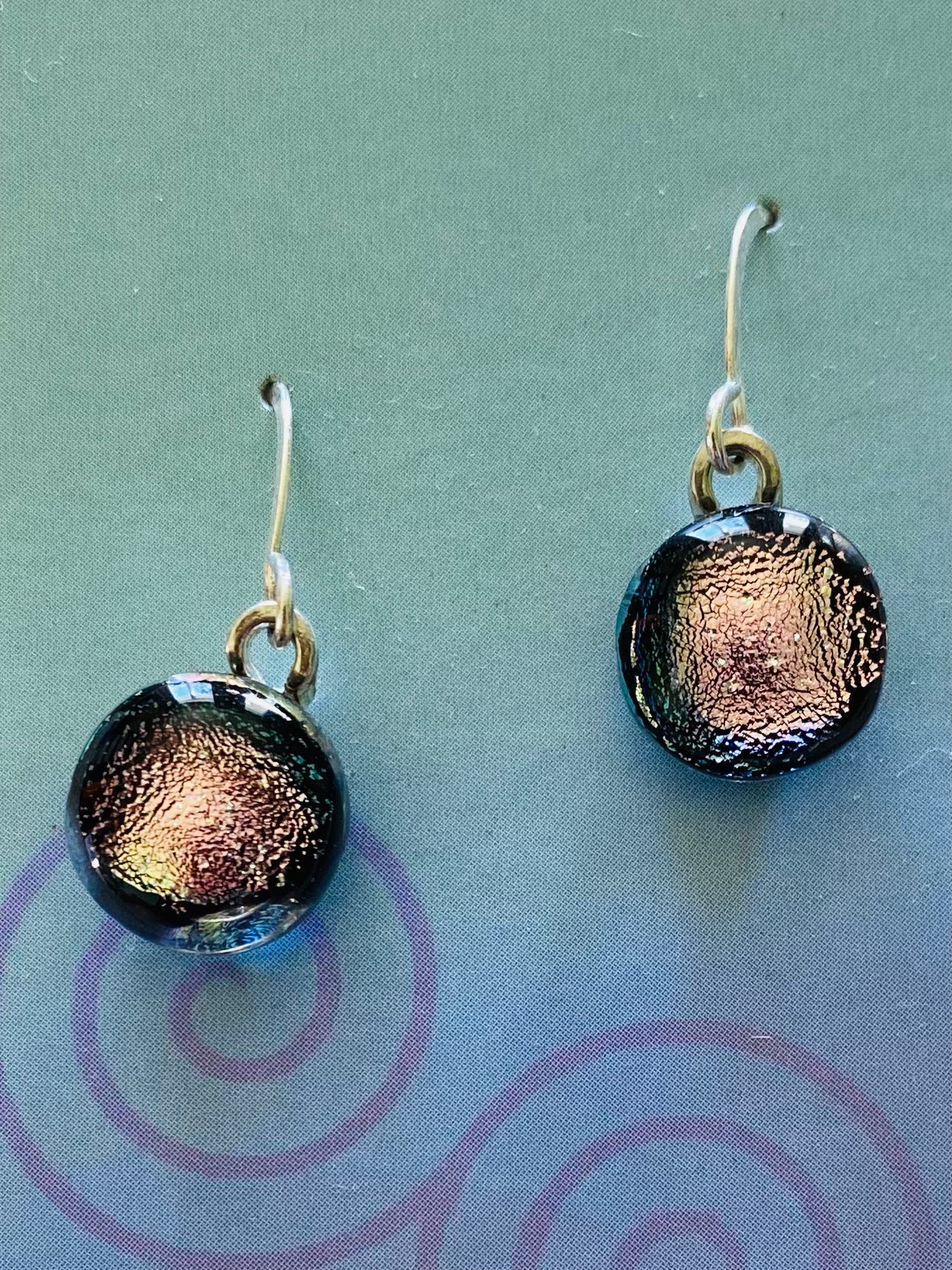 Dichroic Glass Earrings E15