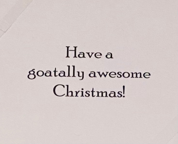 Festive Goat Holiday Card