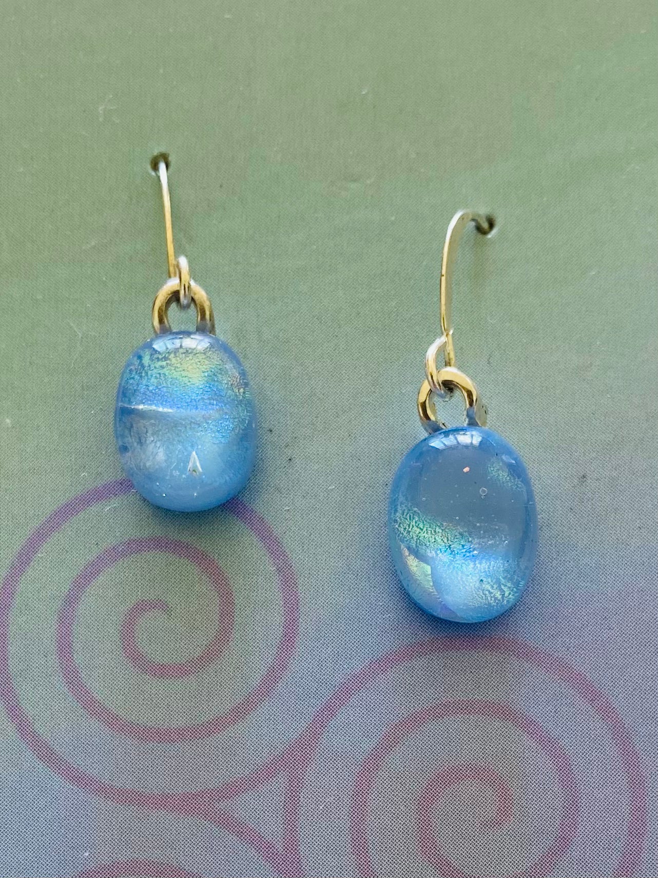 Dichroic Glass Earrings E6