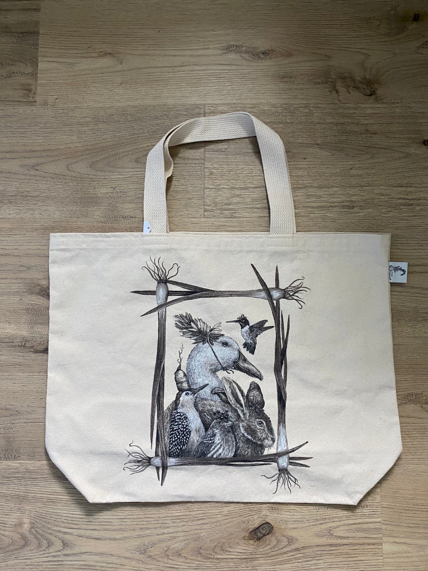 “A Little Help From My Friends” Duck Tote Bag