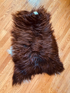 Rusty Black Icelandic Sheepskin