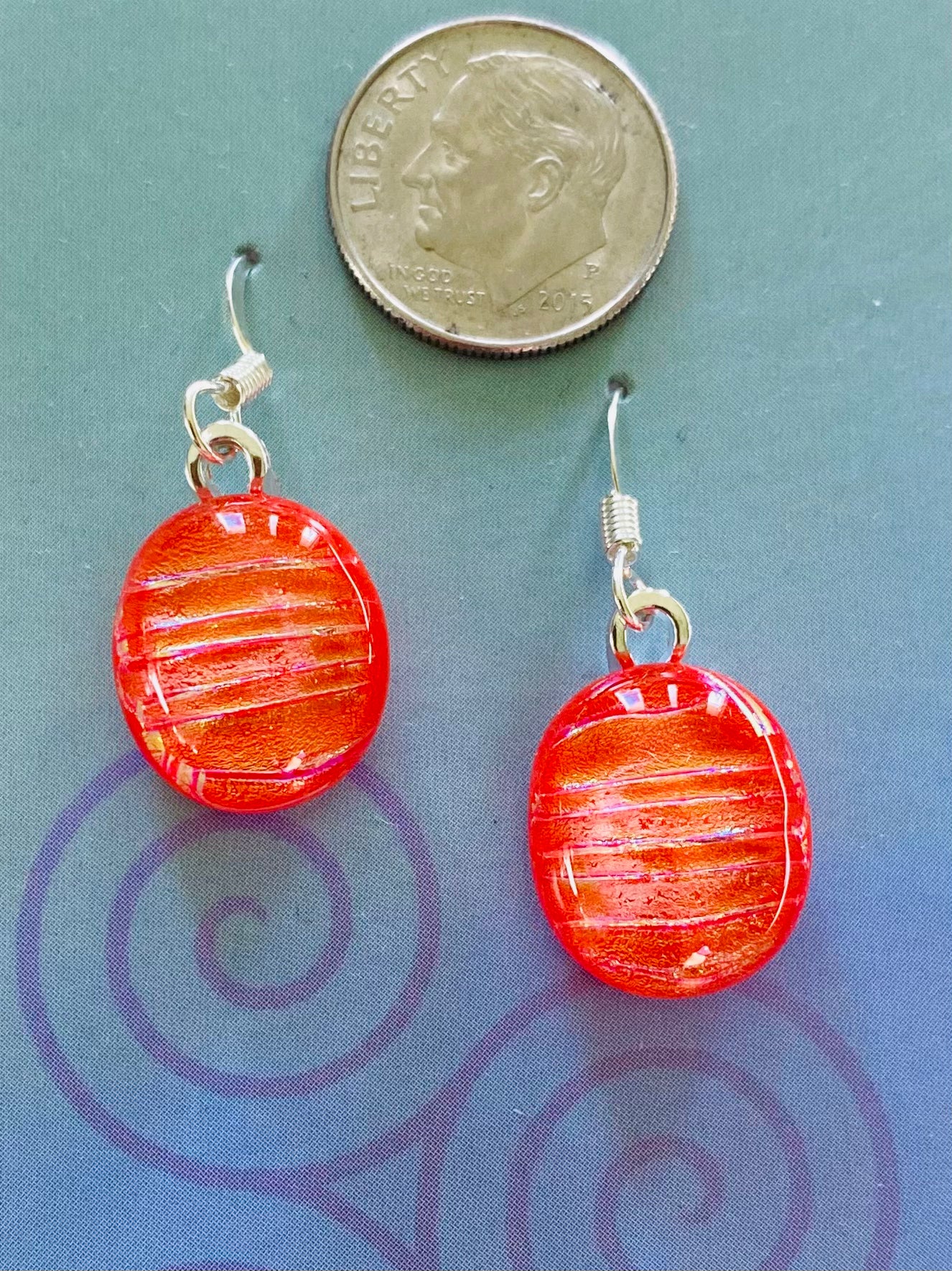 Dichroic Glass Earrings E4