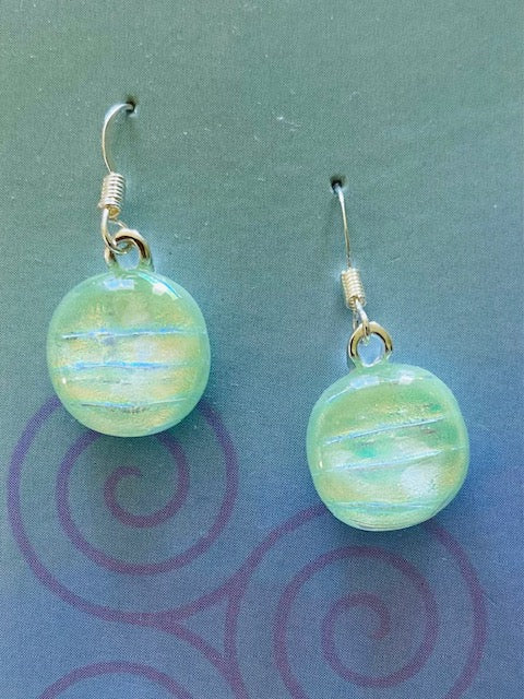 Dichroic Glass Earrings E14