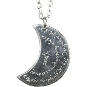 Silver Moon of Rivendell Necklace