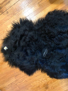 Black Icelandic Sheepskin