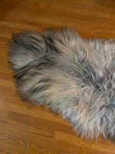Silver Icelandic Sheepskin