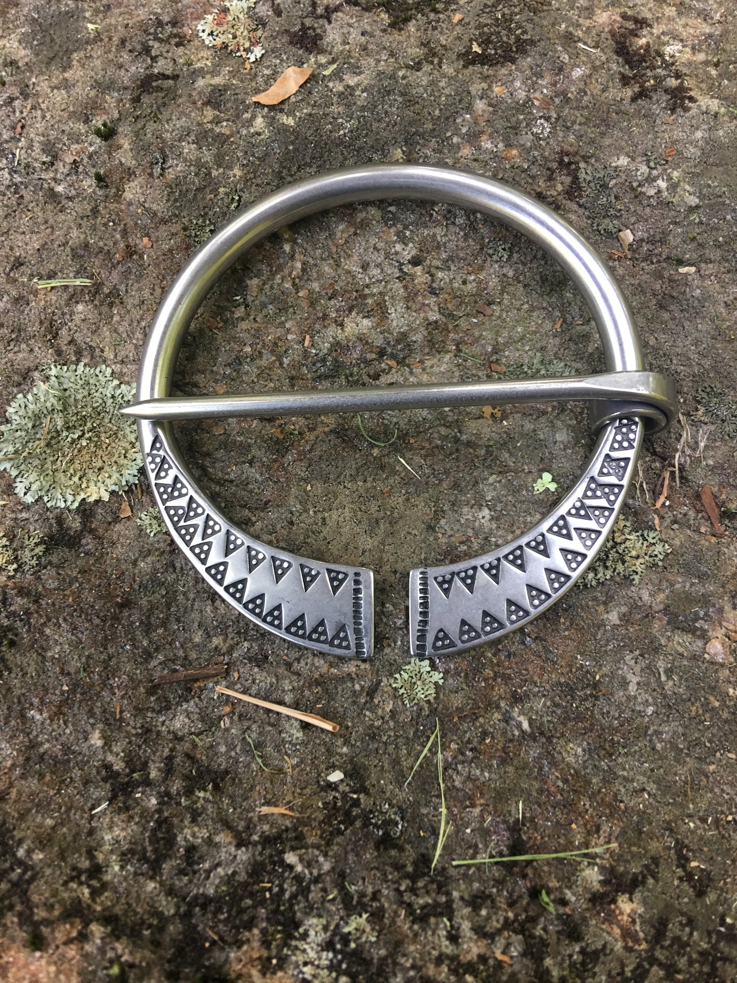 Stamped Shawl Pin