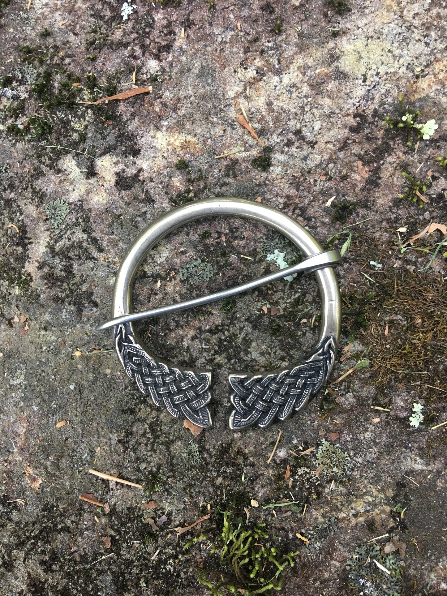 Celtic Knotwork Shawl Pin~double knots
