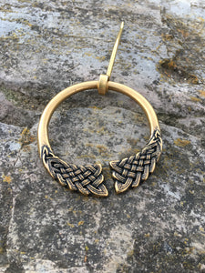 Celtic Knotwork Shawl Pin~double knots