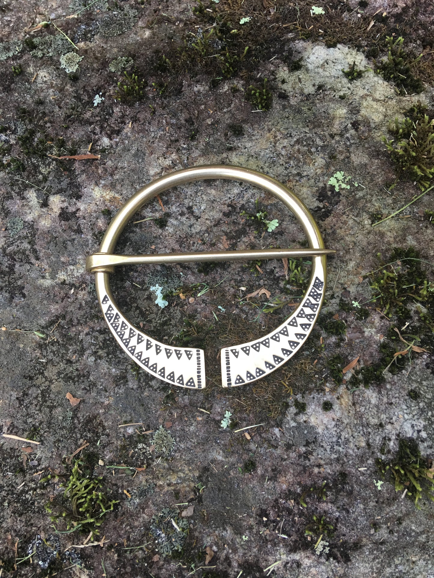 Stamped Shawl Pin