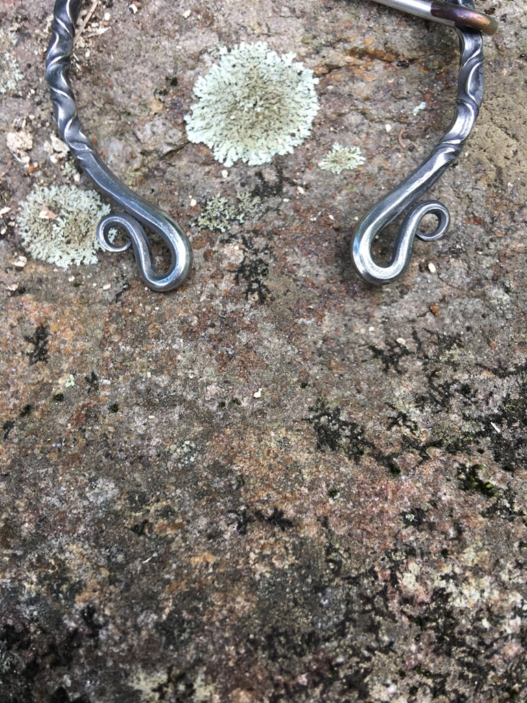 HandForged Penannular Brooch Shawl Pin Viking Clasp