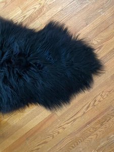 Black Icelandic Sheepskin